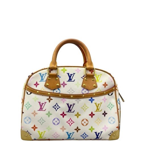 Louis Vuitton Handbag Monogram Multicolor White Brown