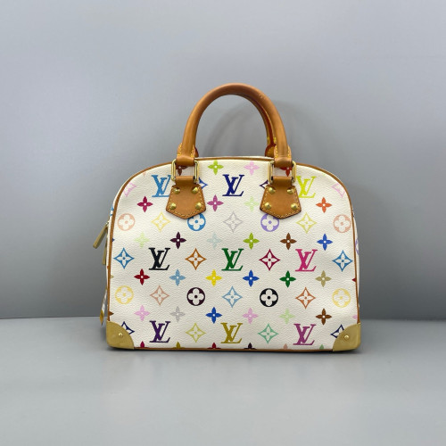 Louis Vuitton Handbag Monogram Multicolor White Brown