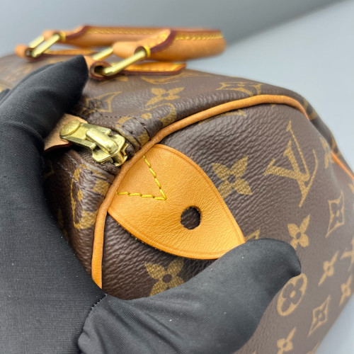 Louis Vuitton Speedy 25 Monogram Dark Brown Light Brown