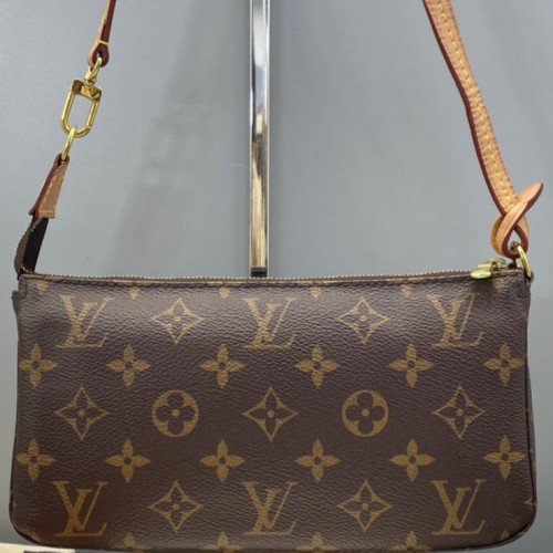 Louis Vuitton Pochette Accessories Monogram Dark Brown Light Brown Louis Vuitton Pochette Accessories Monogram Dark Brown Light Brown