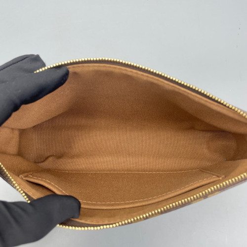 Louis Vuitton Pochette Accessories Monogram Dark Brown Light Brown Louis Vuitton Pochette Accessories Monogram Dark Brown Light Brown