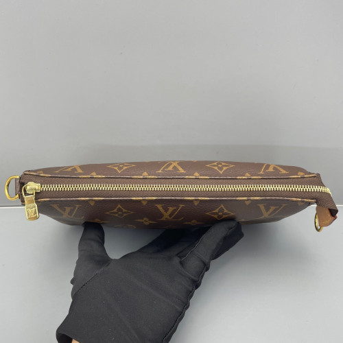 Louis Vuitton Pochette Accessories Monogram Dark Brown Light Brown Louis Vuitton Pochette Accessories Monogram Dark Brown Light Brown