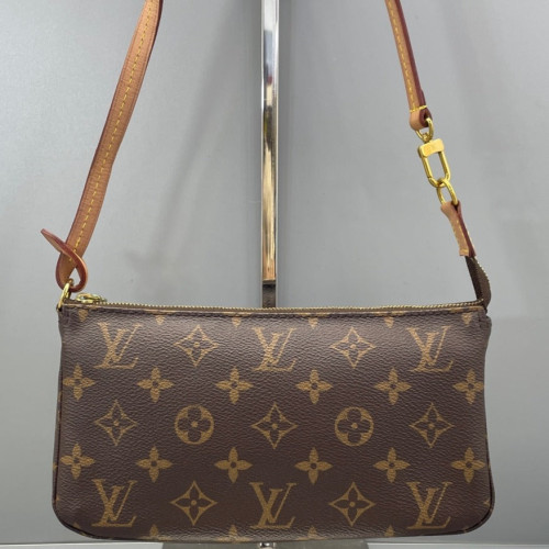 Louis Vuitton Pochette Accessories Monogram Dark Brown Light Brown Louis Vuitton Pochette Accessories Monogram Dark Brown Light Brown