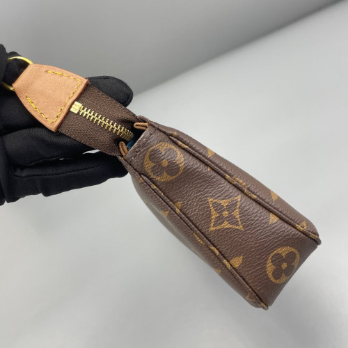 Louis Vuitton Pochette Accessories Monogram Dark Brown Light Brown Louis Vuitton Pochette Accessories Monogram Dark Brown Light Brown