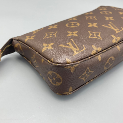 Louis Vuitton Pochette Accessories Monogram Dark Brown Light Brown Louis Vuitton Pochette Accessories Monogram Dark Brown Light Brown
