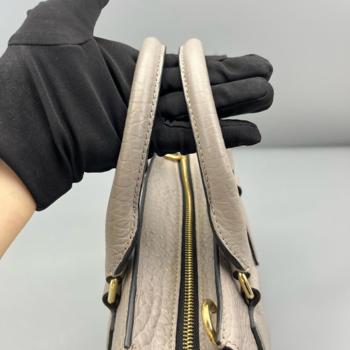 Burberry Handbag Grained Calfskin Grey