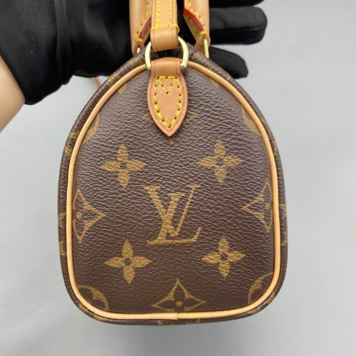 Louis Vuitton Nano Speedy Bandouliere Monogram Dark Brown Light Brown Louis Vuitton Nano Speedy Bandouliere Monogram Dark Brown Light Brown