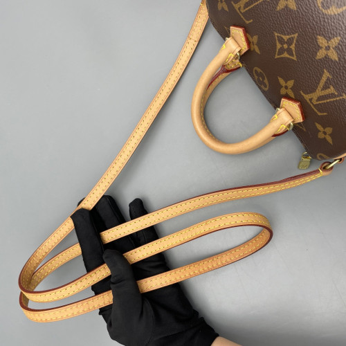 Louis Vuitton Nano Speedy Bandouliere Monogram Dark Brown Light Brown Louis Vuitton Nano Speedy Bandouliere Monogram Dark Brown Light Brown