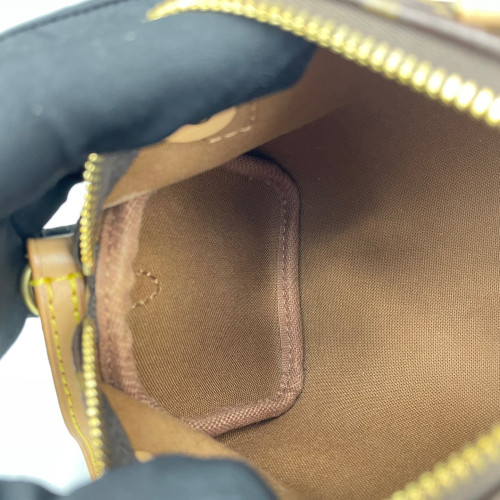 Louis Vuitton Nano Speedy Bandouliere Monogram Dark Brown Light Brown Louis Vuitton Nano Speedy Bandouliere Monogram Dark Brown Light Brown