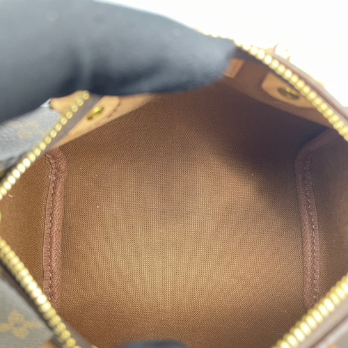 Louis Vuitton Nano Speedy Bandouliere Monogram Dark Brown Light Brown Louis Vuitton Nano Speedy Bandouliere Monogram Dark Brown Light Brown