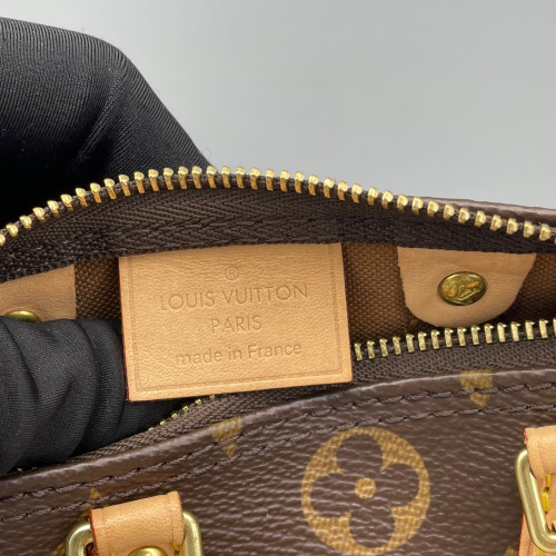 Louis Vuitton Nano Speedy Bandouliere Monogram Dark Brown Light Brown Louis Vuitton Nano Speedy Bandouliere Monogram Dark Brown Light Brown