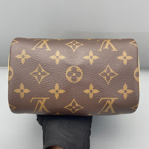 Louis Vuitton Nano Speedy Bandouliere Monogram Dark Brown Light Brown Louis Vuitton Nano Speedy Bandouliere Monogram Dark Brown Light Brown