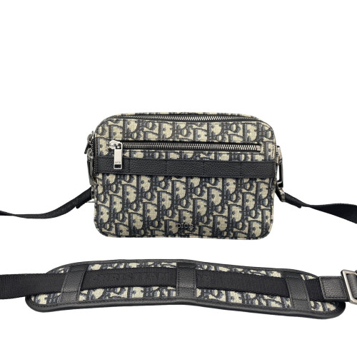 Dior Camera Case Oblique Blue Black
