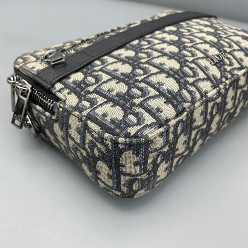 Dior Camera Case Oblique Blue Black