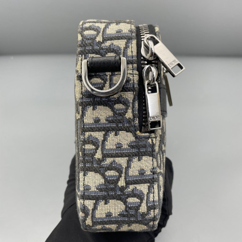 Dior Camera Case Oblique Blue Black