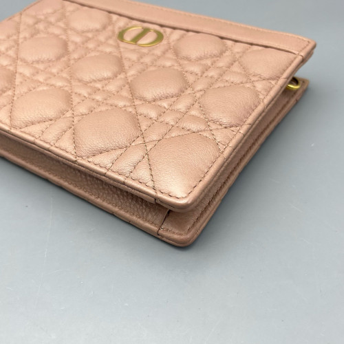 Dior Clutch With Chain Calfskin Pink