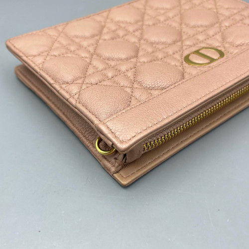 Dior Clutch With Chain Calfskin Pink
