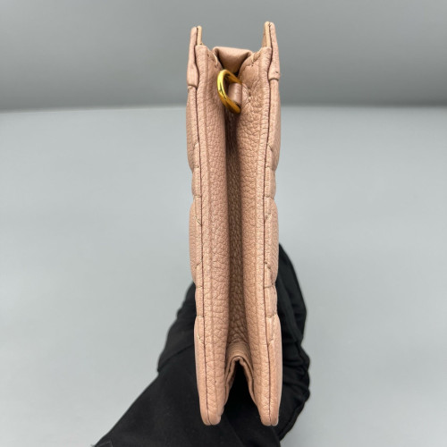 Dior Clutch With Chain Calfskin Pink