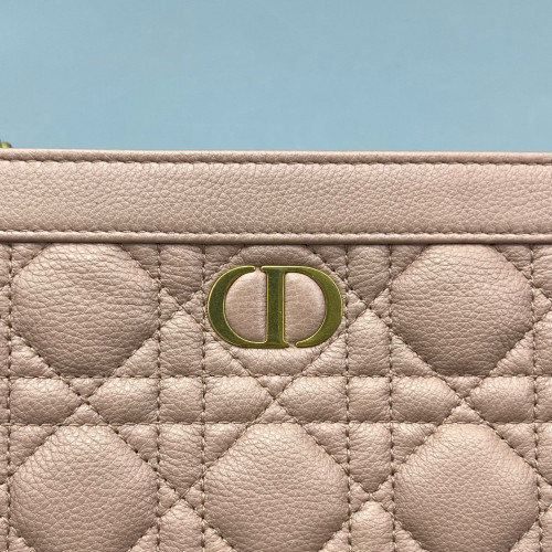 Dior Clutch With Chain Calfskin Pink