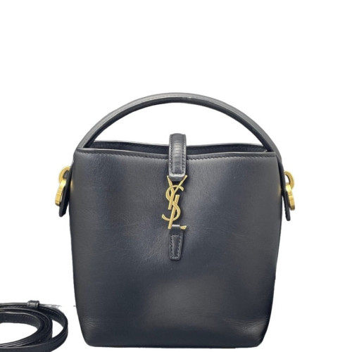 Yves Saint Laurent LE 37 Mini Bucket Bag Calfskin Black Yves Saint Laurent LE 37 Mini Bucket Bag Calfskin Black