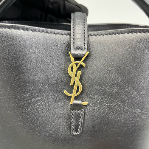 Yves Saint Laurent LE 37 Mini Bucket Bag Calfskin Black Yves Saint Laurent LE 37 Mini Bucket Bag Calfskin Black