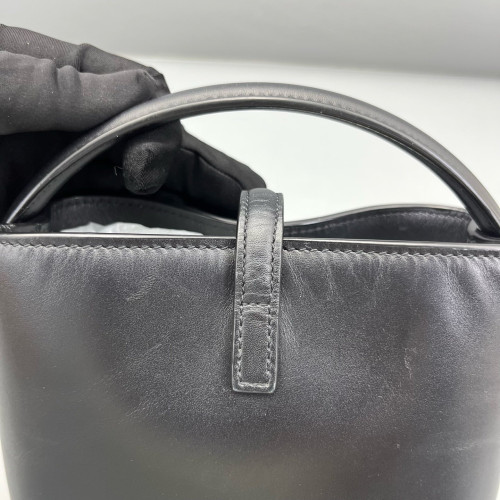 Yves Saint Laurent LE 37 Mini Bucket Bag Calfskin Black Yves Saint Laurent LE 37 Mini Bucket Bag Calfskin Black