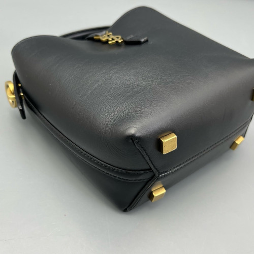 Yves Saint Laurent LE 37 Mini Bucket Bag Calfskin Black Yves Saint Laurent LE 37 Mini Bucket Bag Calfskin Black