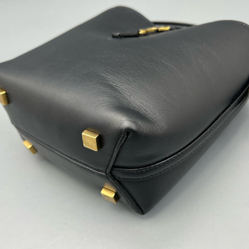 Yves Saint Laurent LE 37 Mini Bucket Bag Calfskin Black Yves Saint Laurent LE 37 Mini Bucket Bag Calfskin Black
