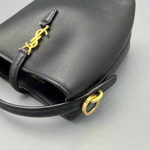 Yves Saint Laurent LE 37 Mini Bucket Bag Calfskin Black Yves Saint Laurent LE 37 Mini Bucket Bag Calfskin Black