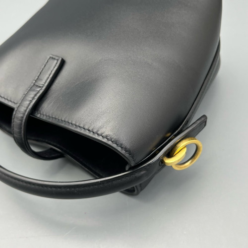 Yves Saint Laurent LE 37 Mini Bucket Bag Calfskin Black Yves Saint Laurent LE 37 Mini Bucket Bag Calfskin Black