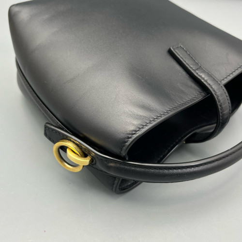 Yves Saint Laurent LE 37 Mini Bucket Bag Calfskin Black Yves Saint Laurent LE 37 Mini Bucket Bag Calfskin Black