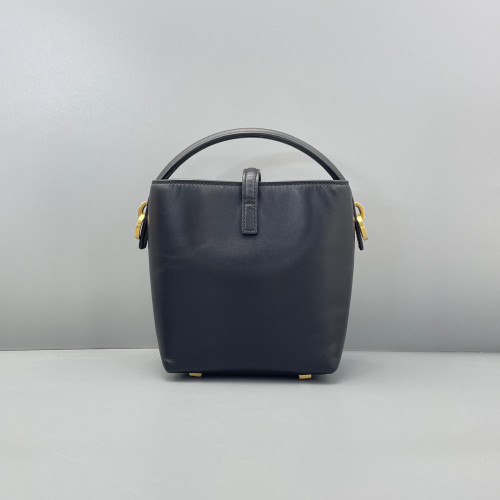 Yves Saint Laurent LE 37 Mini Bucket Bag Calfskin Black Yves Saint Laurent LE 37 Mini Bucket Bag Calfskin Black