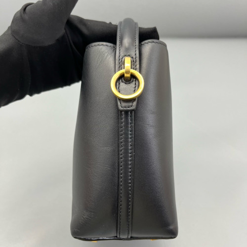 Yves Saint Laurent LE 37 Mini Bucket Bag Calfskin Black Yves Saint Laurent LE 37 Mini Bucket Bag Calfskin Black