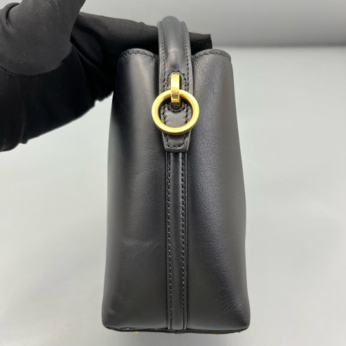 Yves Saint Laurent LE 37 Mini Bucket Bag Calfskin Black Yves Saint Laurent LE 37 Mini Bucket Bag Calfskin Black