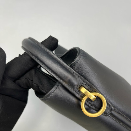 Yves Saint Laurent LE 37 Mini Bucket Bag Calfskin Black Yves Saint Laurent LE 37 Mini Bucket Bag Calfskin Black