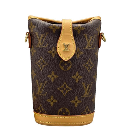 Louis Vuitton Fold Me Pouch Monogram Dark Brown Light Brown Louis Vuitton Fold Me Pouch Monogram Dark Brown Light Brown