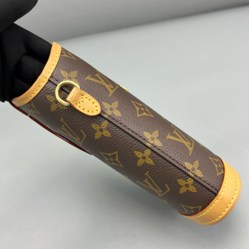 Louis Vuitton Fold Me Pouch Monogram Dark Brown Light Brown Louis Vuitton Fold Me Pouch Monogram Dark Brown Light Brown