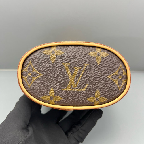 Louis Vuitton Fold Me Pouch Monogram Dark Brown Light Brown Louis Vuitton Fold Me Pouch Monogram Dark Brown Light Brown
