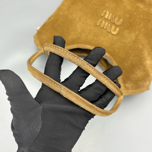 Miu Miu Ivy Regular Suede Brown Miu Miu Ivy Regular Suede Brown