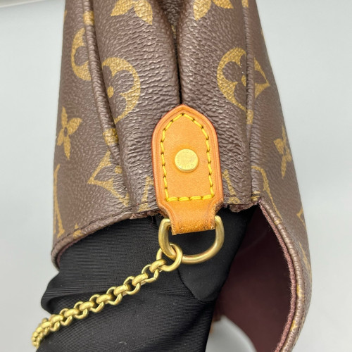 Louis Vuitton Favorite MM Monogram Dark Brown Light Brown Louis Vuitton Favorite MM Monogram Dark Brown Light Brown