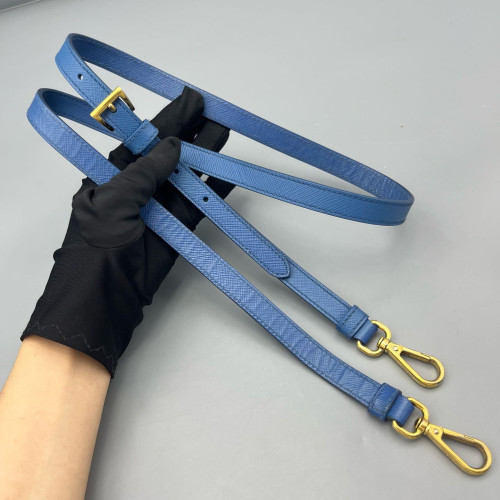 Prada Medium Galleria Double Zip Tote Calfskin Blue Prada Medium Galleria Double Zip Tote Calfskin Blue