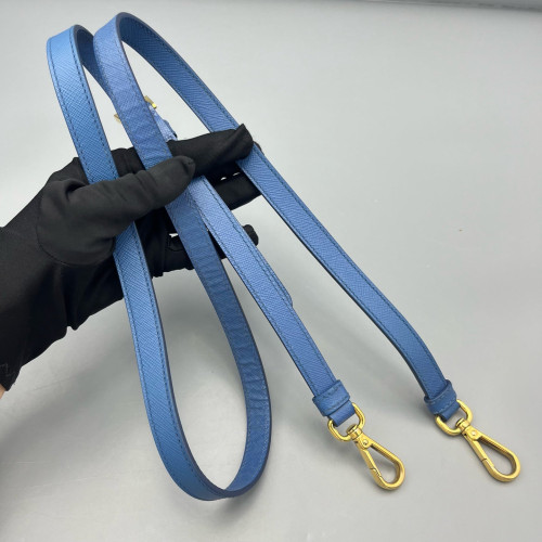 Prada Medium Galleria Double Zip Tote Calfskin Blue Prada Medium Galleria Double Zip Tote Calfskin Blue