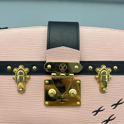 Louis Vuitton Trunk Clutch Epi Pink Black
