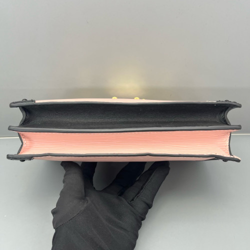 Louis Vuitton Trunk Clutch Epi Pink Black