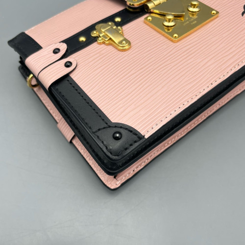 Louis Vuitton Trunk Clutch Epi Pink Black