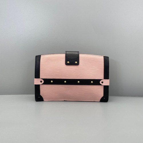 Louis Vuitton Trunk Clutch Epi Pink Black