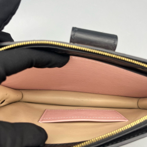 Louis Vuitton Trunk Clutch Epi Pink Black