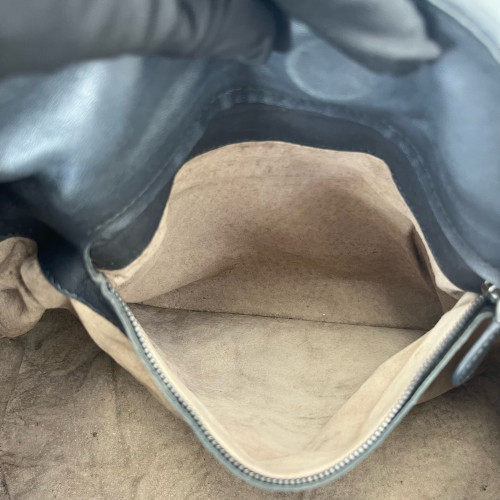 Bottega Veneta Medium Campana Hobo Calfskin Intrecciato Grey