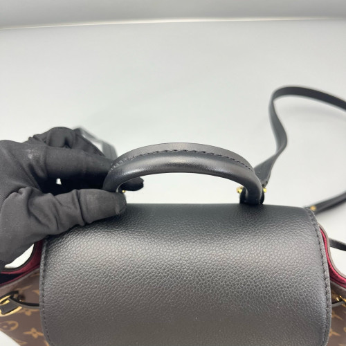 Louis Vuitton Backpack Monogram Calfskin Dark Brown Light Brown Black