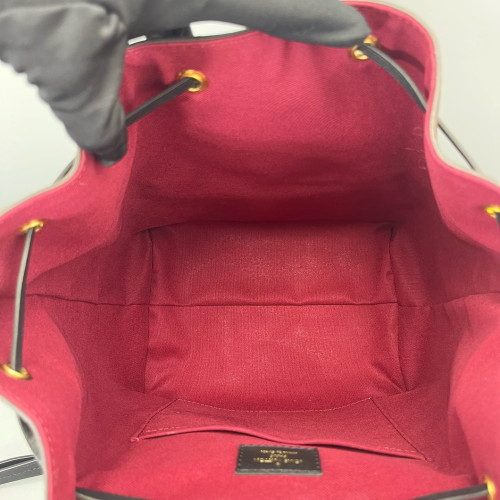 Louis Vuitton Backpack Monogram Calfskin Dark Brown Light Brown Black
